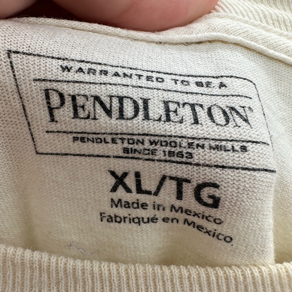 Pendleton cream Glacier National Park unisex T-Shirt. XL - Picture 4 of 5